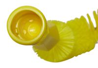 53726 Vikan Medium Bristle Yellow Scrubbing Brush, 25mm bristle length, Polyester bristle material