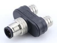 1200890031 Brad from Molex 3 Pole M8 Plug to 4 Pole M8 Socket Adapter
