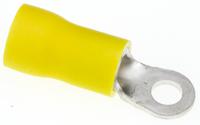 fvdws55-s4lf JST, R Insulated Ring Terminal, 4mm Stud Size, 2.6mm² to 6.6mm² Wire Size, Yellow