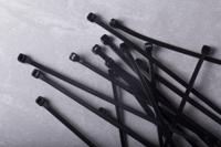 233-465 RS PRO Cable Tie, 150mm x 3.6 mm, Black Nylon, Pk-100