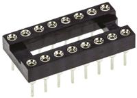w30516ttrc Winslow 2.54mm Pitch Vertical 16 Way, Through Hole Turned Pin Open Frame IC Dip Socket, 5A