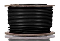 248-3619 RS PRO Black 0.5mm² Hook Up Wire, 20 AWG, 16/0.2 mm, 25m, Silicone Rubber Insulation