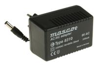 8310-9vac Mascot 3.5W Plug-In AC/DC Adapter 9V ac Output, 340mA Output