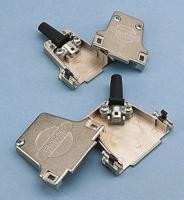 fmk4-1727040101 FCT from Molex FMK Series Die Cast Zinc Angled D Sub Backshell, 37 Way, Strain Relief