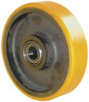 23-514-150b20 Guitel Hervieu Grey, Yellow Polyurethane Abrasion Resistant, Corrosion Resistant, Low Starting Resistance Trolley