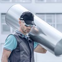 9794402 uvex Black Standard Peak Bump Cap, ABS Protective Material