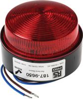 187-9650 RS PRO Red Flashing Beacon, 115 → 230 V ac, Stud Mount, Surface Mount, Xenon Bulb, IP67