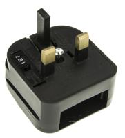 ecp-bnr-3a PowerConnections Europe to UK Mains Connector Converter, Rated At 3A