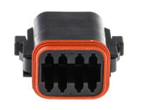 dt06-08sa-ce10 Deutsch, DT Automotive Connector Plug Black 8 Way, Crimp Termination DT06-08SA-CE10