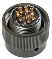 62gb-56t12-08pn Amphenol Limited, 62GB 8 Way Cable Mount MIL Spec Circular Connector PlugOlive, Pin Contacts,Shell Size 12, Bayonet