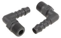 795-253 RS PRO Hose Connector, Elbow Hose Tail Adaptor, BSP 1/4in 8mm ID