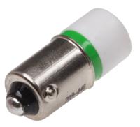 209-440 RS PRO Green LED Indicator Lamp, 12V ac/dc, BA9s Base, 10mm Diameter, 1610mcd