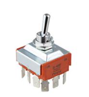 s42f NKK Switches Toggle Switch, Panel Mount, On-On, 4PDT, Quick Connect Terminal, 30 V dc, 125V ac