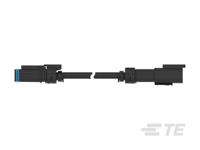 2382949-4 TE Connectivity, DT Automotive Connector Male to Female Black Clip Mount 2 Way, Crimp Termination