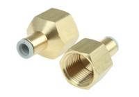 kq2f06-03a SMC KQ2 Series Straight Threaded Adaptor, Rc 3/8 Female to Push In 6 mm, Threaded-to-Tube Connection Style