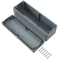 020823080 Rose Polyester Standard Series Grey Glass Fibre Reinforced Polyester Enclosure, IP66, IK08, Grey Lid, 230 x 75 x 75.5mm