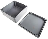 p-252612-enclosure Fibox Euronord II Series Grey Polyester Enclosure, IP66, IP67, Grey Lid, 256 x 251 x 121mm