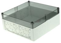 74400201 Spelsberg AKL Series Grey Polystyrene Enclosure, IP65, Transparent Lid, 300 x 300 x 132mm