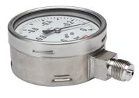257-8381 RS PRO G 1/2 Analogue Pressure Gauge 0bar Bottom Entry 100mm Outside Diameter