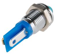 210-399 RS PRO Blue Panel Mount Indicator, 2V dc, 8mm Mounting Hole Size, Solder Tab Termination