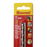 kbar070 Starrett KBAR Series HSS Twist Drill Bit, 7mm Diameter, 109 mm Overall