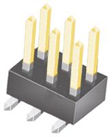 tsm-103-02-l-dv Samtec TSM Series Straight Surface Pin Header, 6 Contact(s), 2.54 mm Pitch, 2 Row, Unshrouded