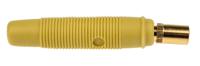 931804703 Hirschmann Test & Measurement Yellow Female Banana Socket, 4 mm Connector, Solder Termination, 16A, 30 V ac, 60V dc,