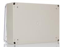 rp1465c Hammond RP Series Light Grey ABS General Purpose Enclosure, IP65, Clear Lid, 220 x 165 x 85mm