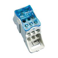 569020 nVent ERIFLEX Distribution Block, 1 Way, 35mm², 125A, 1 kV, Blue