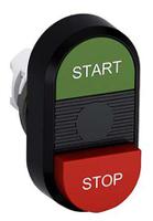 1sfa611144r1106-mpd15-11b ABB Modular Series Green, Red Momentary Push Button Head, 22mm Cutout, IP66