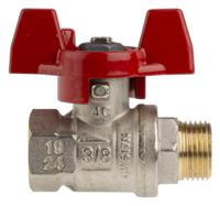 733-5215 RS PRO Brass Full Bore, 2 Way, Ball Valve, Threaded, BSPP 3/8in, 40 → 30bar Operating Pressure