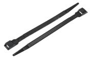 269-1818 RS PRO Cable Tie, Double Locking, 180mm x 9 mm, Black Nylon, Pk-250