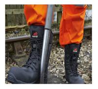 rf4500-03 Rockfall Black Non Metallic Toe Capped Safety Boots, UK 3, EU 36