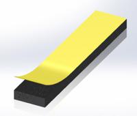 619-1720 RS PRO Black Foam Tape, 10.0mm x 10.0m, 3.0mm Thick