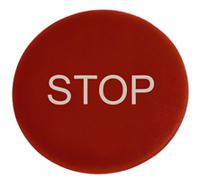 218281-m22-xdp-r-gb0 Eaton Mushroom Head Plates for Use with 22.5 mm Modular Pushbuttons, Stop