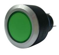 175-8982 RS PRO Illuminated Push Button Switch, Momentary, Panel Mount, 22.2mm Cutout, SPDT, Green LED, 250V ac, IP65