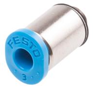 qsm-m5-3-i Festo QS Series Straight Threaded Adaptor, M5 Male to Push In 3 mm, Threaded-to-Tube Connection Style, 153313