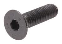 292-502 RS PRO Black, Self-Colour Steel Hex Socket Countersunk Screw, DIN 7991, M8 x 30mm