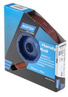63642531815 Norton P100 Grit Fine Sandpaper Roll, 25m x 25mm