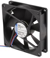 3412nh ebm-papst 3400 N Series Axial Fan, 12 V dc, DC Operation, 94m³/h, 2.1W, 92 x 92 x 25mm