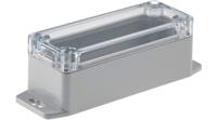 rnd-455-00246 RND RND 455 Series Light Grey Polycarbonate General Purpose Enclosure, IP65, Flanged, Transparent Lid, 35x90x35mm
