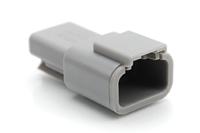 atm04-3p Amphenol Industrial, ATM Automotive Connector Socket Grey Cable Mount 3 Way, Crimp Termination ATM04-3P