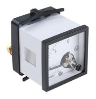 d481mcs75mv4-001-010a HOBUT D48MC Analogue Panel Ammeter 0/10A For Shunt 75mV DC, 48mm x 48mm Moving Coil
