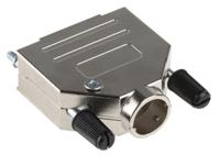 amet-15-rs ASSMANN WSW AMET Series Zinc D Sub Backshell, 15 Way, Strain Relief