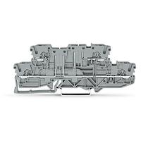 2002-2941 WAGO  TOPJOB S Series Grey, 2.5mm², 2-Level, Push In Termination, ATEX, CSA, IECEx