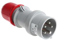 2131637rv Scame IP44 Red Cable Mount 3P + N + E Industrial Power Connector Adapter Plug, Rated At 16A, 415 V,With Phase Inverter