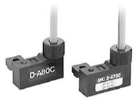 d-a73cl SMC Reed Pneumatic Position Detector, IP67, 24 V dc, 100V ac, D-A7, with LED indicator