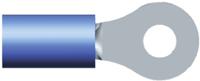 36157 TE Connectivity, PIDG Insulated Ring Terminal, M3.5 Stud Size, 1mm² to 2.6mm² Wire Size, Blue