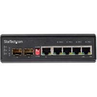 ies1g52up12v StarTech.com IES1G52UP12V, Unmanaged 6 Port Gigabit Switch With PoE