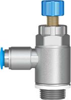 grla-38-qs-8-rs-d Festo GRLA Series Tube Exhaust Valve, 8mm Tube Inlet Port x G 3/8 Outlet Port, 534342